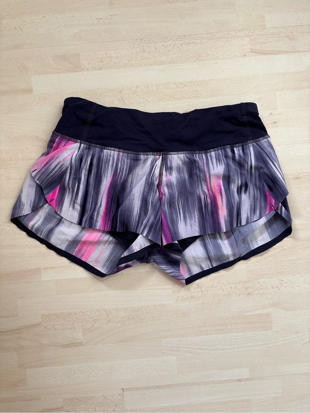 lululemon athletica Women's Athletic Short Shorts - Gray with Pink Accent
